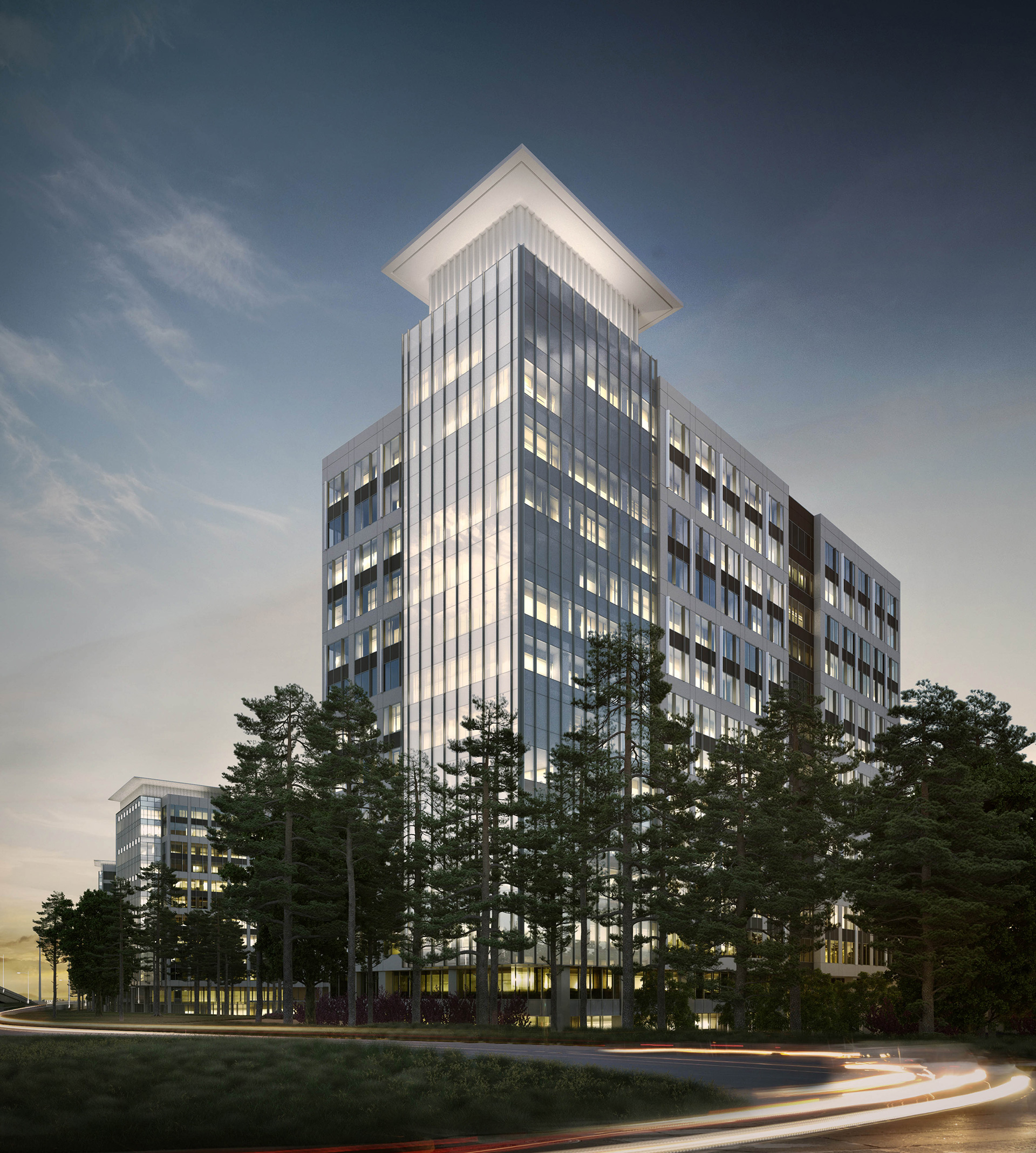 office building rendering